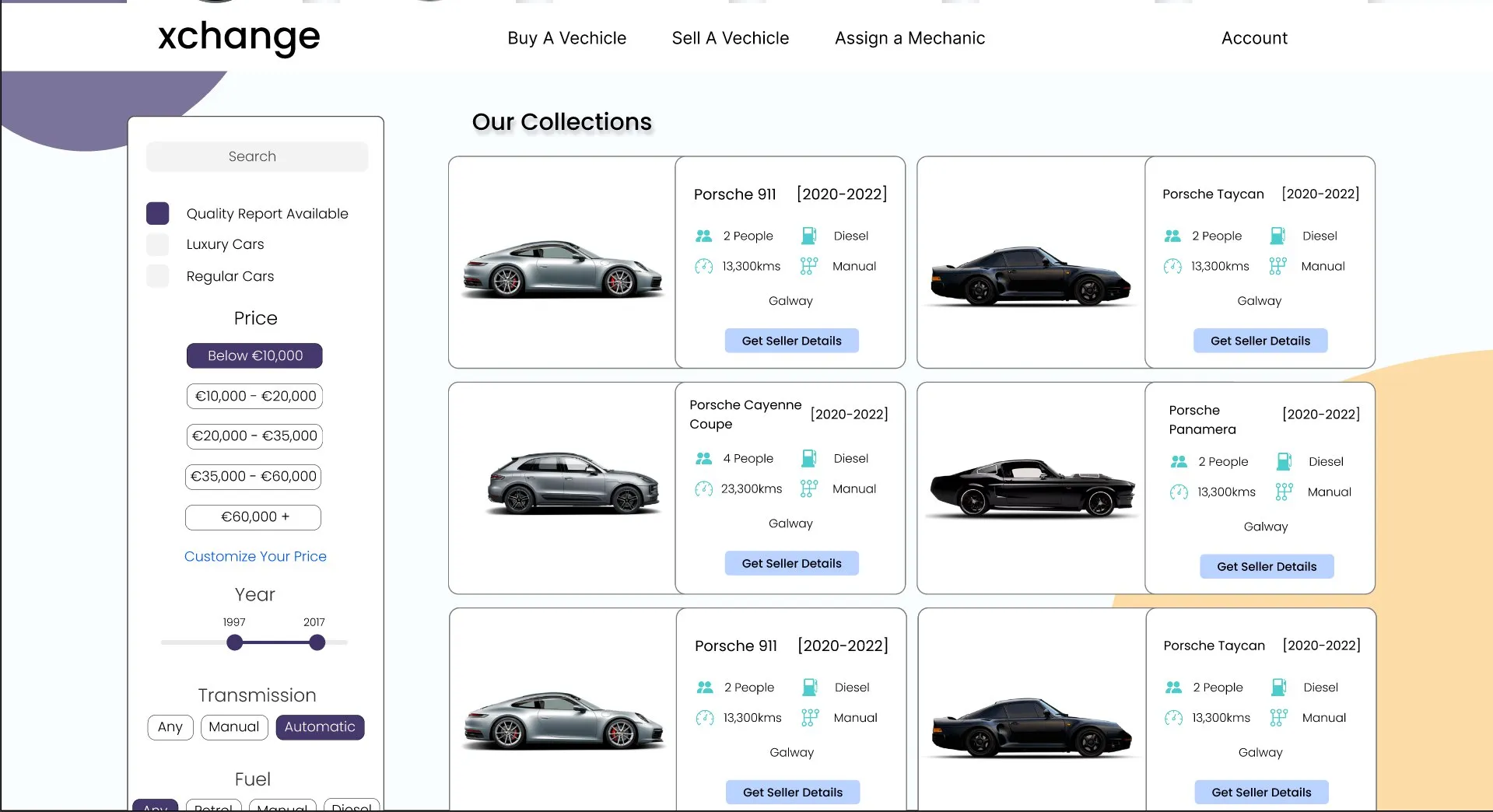 Listings Table UI