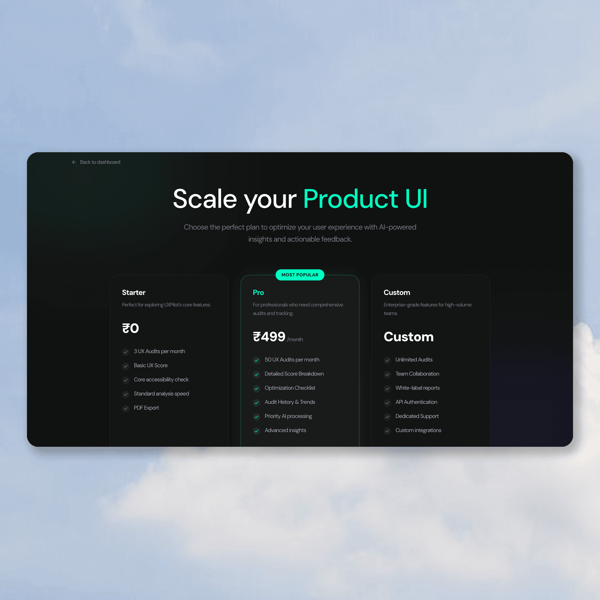 Category UI Cards